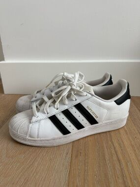 adidas Superstar Sneakers in White and Black